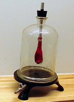 Balloon in Evacuated Bell Jar (Model Lung)